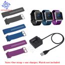 Replacement USB Charging Charger Cable & Band Strap for Fitbit Blaze