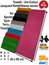TOWELLI / %100 Cotton Sports Gym Towel Fitness Yoga Activity Sweat Uni-Color
