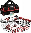192-Piece Household Tool Kit - GETUHAND General Home/Auto Repair Hand Tool Set, Multi Tool Set with Large Mouth Opening Tool Bag with 15 Pockets