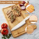 Large Wooden Chopping Board 40 x 30 cm Vegetable Cheese Cutting & Serving Boards