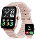 Smart Watch for Women Men with Alexa Built-in, Bluetooth Call, Fitness Trackers Watch with Heart Rate Sleep Monitor, 1.8" DIY Dial 100 Sports Modes IP68 Waterproof Smartwatch for iOS Android (Pink)
