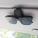 TIESOME Sonnenbrillenhalter für Auto Sonnenblende magnetischer Leder Brillenhalter Clip für Auto Sonnenblende universelles Auto Visier Zubehör magnetische Brillenhalterung (Schwarz)