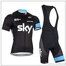 Linist Cycling Jersey Set Bib Shorts 4D Padded Short Sleeve Outfits Set (XL)