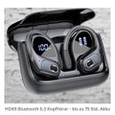 Bluetooth Sport Kopfhörer in-Ear, mit Touch Control, 75 Stunden Musikzeit HD65