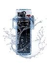 HUMWE EDC Waterproof Lighter Case Cover Holder for BIC Regular Lighters Sleeve Type J6 Outdoor Survival Multipurpose Seal Lighter Pouch (Blue)