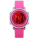SKMEI Kids Digital Waterproof Watch, Boys Girls Sport Outdoor Multifunction Watches Colorful LED Children Wristwatches with Alarm Stopwatch
