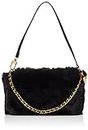 GUESS Women's Katey Luxe Mini Top Zip Shoulder Bag, Black, One Size