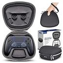 sisma Travel Case Compatible with PS5 DualSense Wireless Controller, Playstation 5 Controller Holder Home Safekeeping Protective Cover Storage Case Carrying Bag - Black