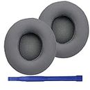 Replacement Ear Pads Protein PU Leather Ear Cushion Compatible with Beats by Dr. Dre Solo 2.0 Solo3 Wireless On-Ear Headphones (Dark Grey)