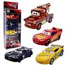 BuLKee Giocattolo Cars Mini Modello Toys Cars Set Mini Metal Racers Cars Cars Toys Giocattoli Auto da Corsa Bambini Veicoli Giocattolo per Bambini Giocattoli Educativi per 3-8 Anni di Ragazzi 4 Pezzi