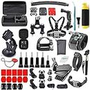 ADOFYS 61 in 1 Action Camera Accessories Kit Compatible for GoPro, Sony Action Cam, Nikon, Garmin, Ricoh Action Cam, SJCAM and All Other Action Cameras