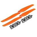 uxcell RC Propellers CW 7035 7x3.5 Inch 2-Vane Fixed-Wing for Airplane Toy, Nylon Orange 2pcs with Adapter Rings