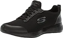 Skechers Women's Squad SR Food Service Shoe, Black, 8.5 Wide