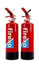 2er-Pack Firexo Kleiner Feuerlöscher (2 Liter) – alle Arten von Feuer – Mehrzweck-Feuerlöscher für Haushalt, Küche, Grill, Zuhause und Büro
