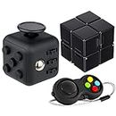 Yeefunjoy 3Pcs Fidget Toy Cube Toy Sensory Toy, Fidget Pad, Fidget Controller Stress Reducer, Infinity Cube, Stress Toy Anxiety Relief Toy Killing Time Finger Toy Office Gift for Children Adult
