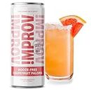 IMPROV Booze-Free Cocktails, 12oz Non-Alcoholic Beverage, Mocktail Drink Mixer, Vegan, Gluten Free, Zero Proof (4-Pack) (Grapefruit Paloma)