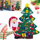 DIY Felt Christmas Tree Set with Ornaments for Kids Xmas Gifts Door Wall Hanging
