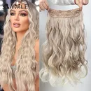 Noble Hair Extensions 20“ Wave Synthetic Clip Fish Line Ombre Blonde One Piece Hair piece Hair