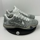 Nike Kobe 10 Elite Flyknit iD Mens Size 11.5 802817-101 Gray Basketball Shoes