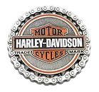 Harley-Davidson Trademark B&S Chain Heavy-Duty Metal Magnet, 3 in. 8008529