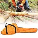 Portable Chainsaw Carrying Bag Case for Stihl/Chainsaws - Bright Orange, Waterproof Polyester