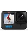 GoPro HERO10 Black - Caméra d'action étanche avec écrans LCD avant et arrière tactiles, vidéo Ultra HD 5.3K60, photos 23MP, diffusion en direct 1080p, webcam, stabilisation