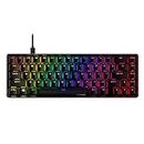 HyperX Alloy Origins 65 - Mechanical Gaming Keyboard – Compact 65 percent Form Factor - Linear Red Switch - Double Shot PBT Keycaps - RGB LED Backlit, Black, 4P5D6AA#ABA