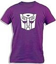 Ay Cabron™ Autobots Transformers Logo | Autobots VS Decepticons | More Than Meets The Eye | Optimus Prime | Movie, Cartoon, TV Series Cotton T-Shirt For Kids, PURPLE, 11 Years