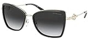 Michael Kors Women's 0MK1067B Sunglasses, Black/Grey Shaded, 55