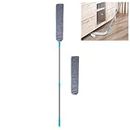 Retractable Gap Dust Cleaner,Removable Washable Microfiber Hand Duster,Under Fridge & Appliance Duster,Telescopic Dust Brush for Wet and Dry,Bendable Cloth Head Cleaning Tools Artifact for Home