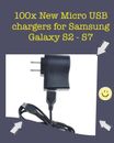 100 Nuevos Cargadores de Pared Micro USB para Samsung Galaxy Series S2 S3 S4 S5 S6 S7