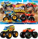 Hot Wheels Monster Trucks, Set of 2 Toy Monster Trucks  (Styles May Vary)
