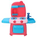 44Pcs Kids Kitchen Playset Home Grown Kitchen Role Play Grill Playset with Sound