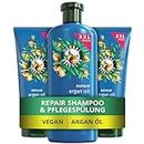 Herbal Essences Repair Shampoo (1 x 680ml) und Conditioner (2 x 350ml) Set mit Arganöl, Von Geschädigtem zu Geschmeidigerem, Glänzenden Haar