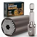 Gifts for Men Super Universal Socket - Valentines Day Gifts for Kids Him Her Adjustable Socket Cool Tools Gadgets for Man Car Guy Birthday Gift Ideas for Grandpa Dad Stuff Husband Stocking Stuffers