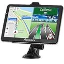 GPS Navigation for Car Commercial Truck Navigation 7" Vehicle GPS 2024 Maps Touch Screen No Internet Required GPS Navigation Route Planning Free Lifetime Update of United States Canada Mexico