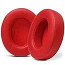 WC Wicked Cushions Replacement Ear Pads for Beats Studio 2 & 3 (B0501, B0500) Wired & Wireless | Does NOT Fit Beats Solo | Softer PU Leather, Enhanced Foam & Stronger Adhesive | Red