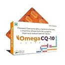 Omega CQ 10 Forte (Pack of 10 Tablets)- COENZYME Q10, WHEAT GERM OIL, FLAXSEED, LYCOPENE, LCARNITIN SUPPLEMENT (PACK OF TWO)