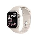 Apple Watch SE (2ª gen.) (GPS, 40mm) Smartwatch con cassa in alluminio color galassia con Cinturino Sport color galassia - Regular. Fitness tracker, monitoraggio del sonno, Rilevamento incidenti