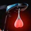 YUERWOVER Bike Reflectors LED Bicycle Rear Lights Night Essential Cycling Balls Tail Light Seat Back Egg Lamp Waterproof Silicone Warning Light for Truck (Red)