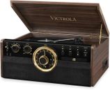 Victrola 6-In-1 Bluetooth Turntable Record Player CD Radio VTA-270B-ESP-EU