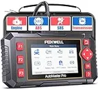 2024 Newest FOXWELL NT604 OBD2 Scanner ABS SRS, Check Engine Code Reader with Airbag Scanner, Transmission Code Reader Car Diagnostic Tool with Battery Test, English/Spanish Ver，Lifetime Free Update