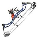 PSE ARCHERY D3 Bowfishing Compound Bow-Kit-Set-Arrow - Blue DK'D - 30-40