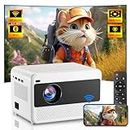 [Electric Focus] Projector with WiFi & Bluetooth, Native 1080P Mini Projector 16000 Lumens Home Theater Movie Portable Projector, 50% Zoom, Compatible with iOS/Android/TV Stick/HD/USB Indoor & Outdoor