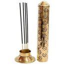 Brass Incense Holder Stick Tower Burner Holder Dhoop Agarbatti Stand Ash Catcher