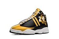 The Mamba 24-Legend Custom Sneakers, Sports Basketball Shoes (Black and Yellow, Numeric_7)
