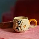 Kawai Homes Cute Handmade Sunflower Cup for Chai Tea Cofee - Microwave and Dishwasher Safe