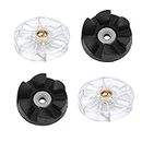 Top Base Gear, Top Base Plastic Gear Replacement Parts,Blender Part,2 Blade Rubber Gears and 2 Motor Base Top Gears,Compatible with Nutribullet 600W 900W Blender Juicers