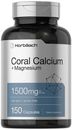 Coral Calcium 1500mg 150 Capsules | Plus Magnesium | Non-GMO | by Horbaach
