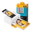 KODAK Dock Plus 4PASS Instant Photo Printer (4x6 inches) + 90 Sheets Bundle (10 Initial Sheets + 80 Sheets Pack)